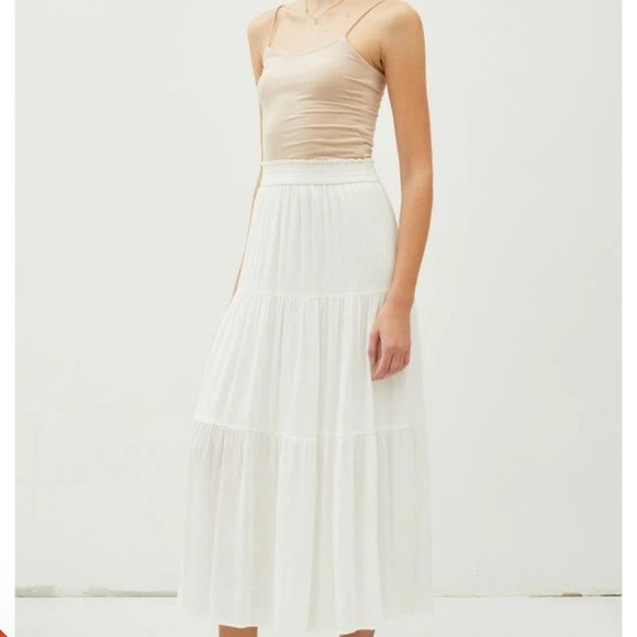 White Maxi Skirt - Picture 1 of 3